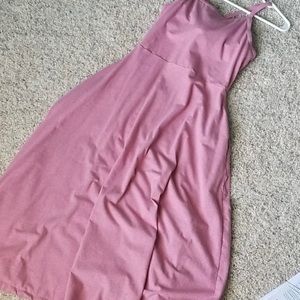 Pact Pink Midi Dress size small S